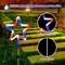 4 Pack Red White and Blue Solar Light Outdoor, 4th of July Decorations Patriotic Lights with Big LED Neon Star for Yard Decor